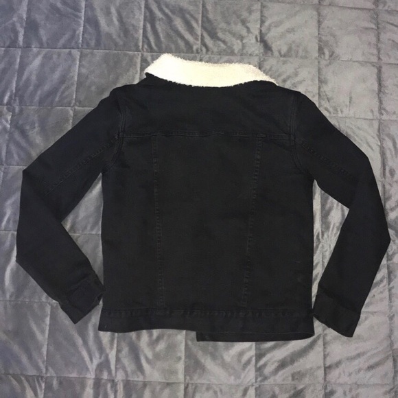 Men’s black Sherpa jacket - Picture 3 of 5